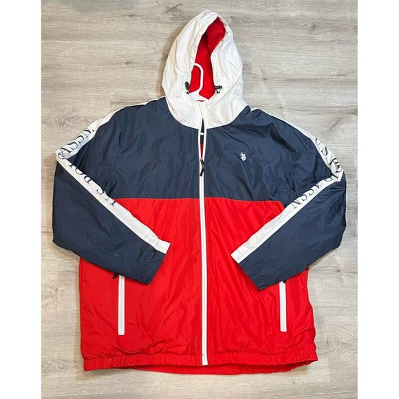 U.S. Polo Assn. Other - U.S. Polo Assn. Mens Classic Navy Color Block‎ Polar Fleece Jacket 2XL